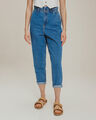 Jeans Baggy Paper Bag,AZUL ACERO